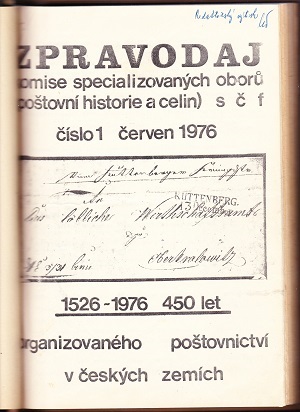 Titulka zpravodaj 1 1976 001